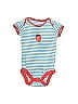 Baby Boden Stripes Blue Short Sleeve Onesie Size 9-12 mo - photo 1