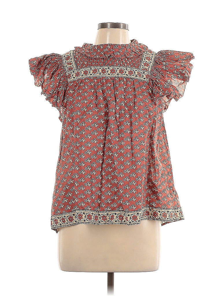 Sea New York 100% Cotton Red Sleeveless Blouse Size L - photo 1