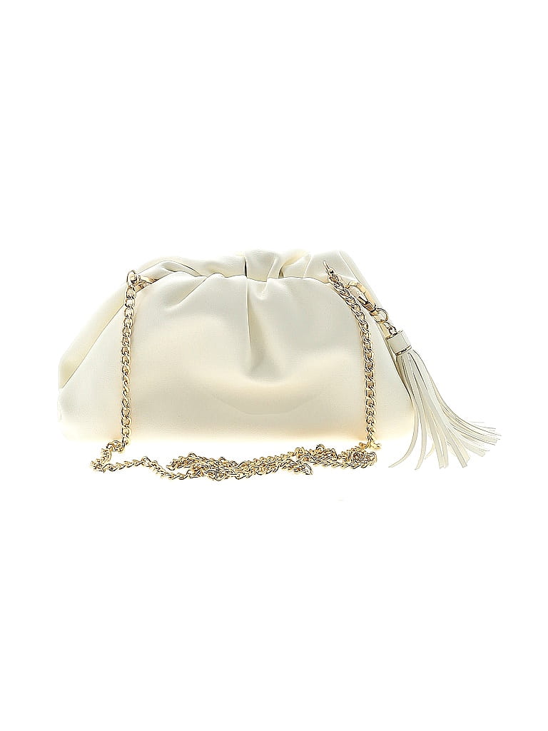 Understated Leather 100% Leather Solid Ivory White Leather Clutch One size - photo 1