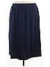 Woman Within Solid Blue Casual Skirt Size 30 - photo 1