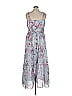 RACHEL Rachel Roy 100% Polyester Floral Blue Casual Dress Size 14 - photo 2