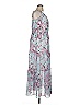 RACHEL Rachel Roy 100% Polyester Floral Blue Casual Dress Size 14 - photo 4