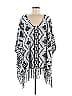 Latico Gray White Poncho Size M - photo 1