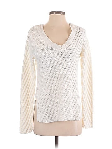 Woven Heart Pullover Sweater (view 1)