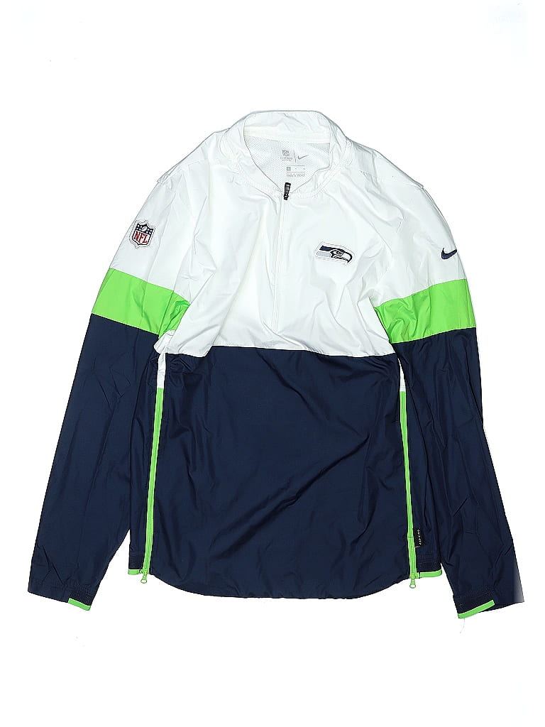 Nike 100% Polyester White Track Jacket Size S (big kids) - photo 1
