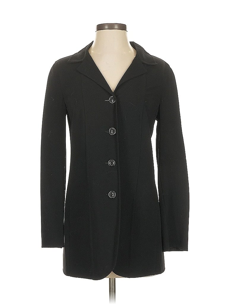 Piazza Sempione Black Wool Coat Size EU (IT) 40 / US 4 - photo 1
