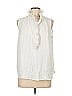 Ann Taylor 100% Polyester White Sleeveless Blouse Size L - photo 1