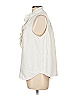 Ann Taylor 100% Polyester White Sleeveless Blouse Size L - photo 5