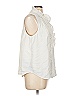 Ann Taylor 100% Polyester White Sleeveless Blouse Size L - photo 4
