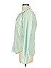 Frank & Eileen 100% Cotton Stripes Green Long Sleeve Blouse Size M - photo 5