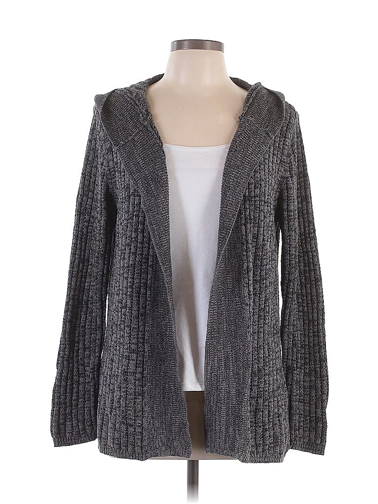 Roxy 100% Cotton Gray Cardigan Size L - photo 1