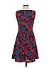 Kensie 100% Polyester Hearts Blue Red Cocktail Dress Size S - photo 2