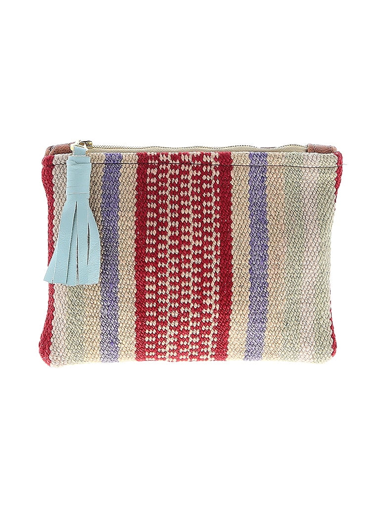 Sarah Sharp Stripes Red Tan Clutch One size - 62% off | ThredUp
