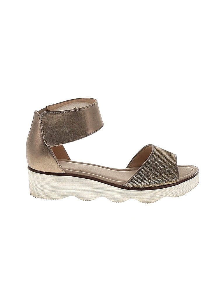 Pre-owned Gabor Wedges In Brown