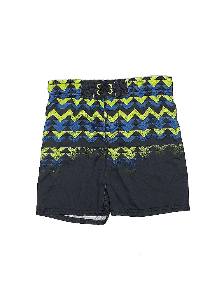 Cherokee 100% Polyester Chevron-herringbone Blue Board Shorts Size X-Small  (big kids) - photo 1