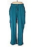 Woman Within Teal Cargo Pants Size 18 - photo 1