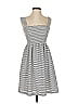 TeXTURE & THREAD Madewell Stripes Gray Casual Dress Size XXS - photo 1