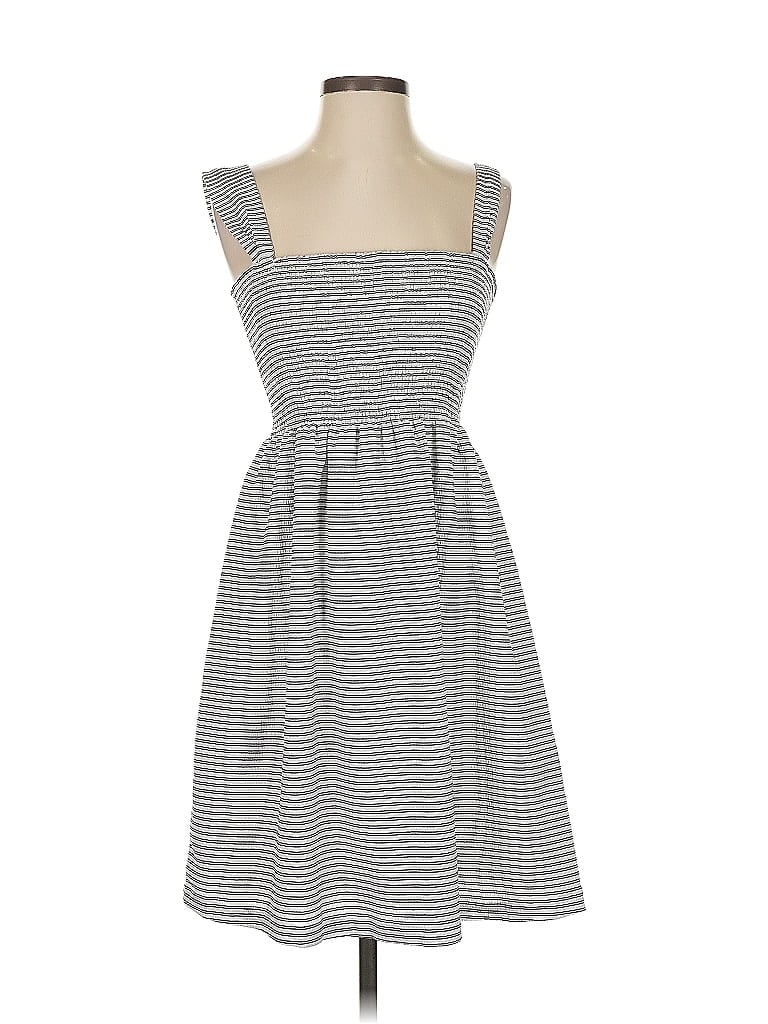 TeXTURE & THREAD Madewell Stripes Gray Casual Dress Size XXS - photo 1