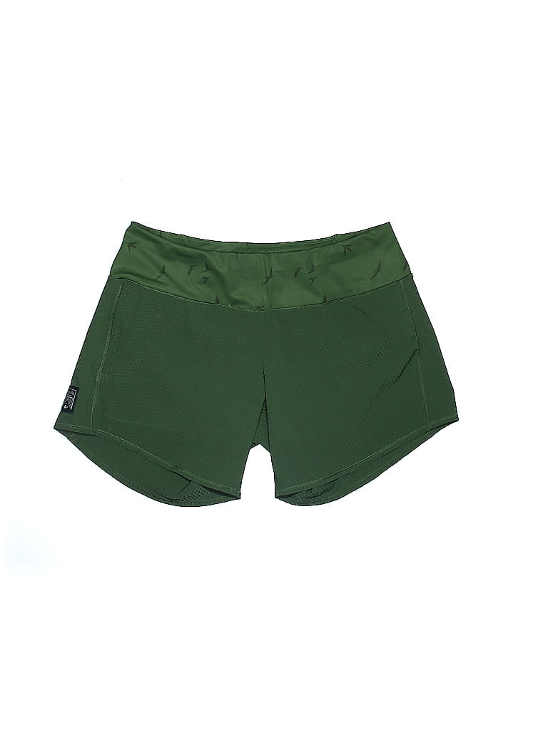 Oiselle Solid Green Athletic Shorts Size 6 - photo 1