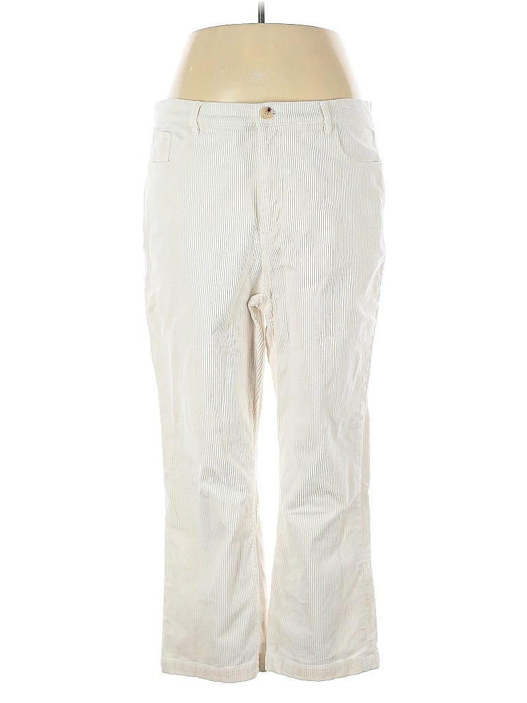 Pre-owned Ann Taylor Loft Khaki Pant In White