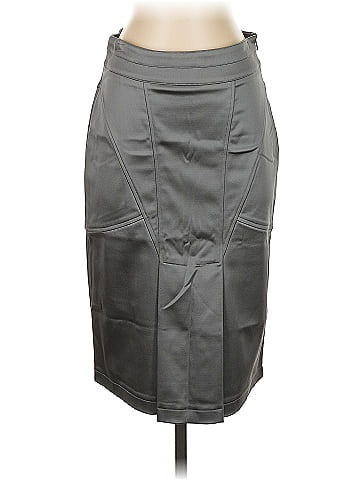 Fray Faux Leather Skirt (view 1)