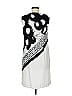 Piazza Sempione 100% Polyester Graphic White Black Casual Dress Size EU (IT) 42 / US 6 - photo 2