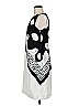 Piazza Sempione 100% Polyester Graphic White Black Casual Dress Size EU (IT) 42 / US 6 - photo 5