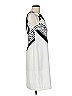 Piazza Sempione 100% Polyester Graphic White Black Casual Dress Size EU (IT) 42 / US 6 - photo 4