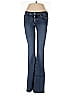 Koral Hearts Blue Jeans Size 24 waist - photo 1