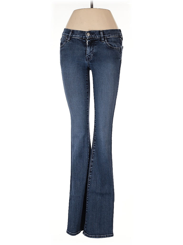 Koral Hearts Blue Jeans Size 24 waist - photo 1