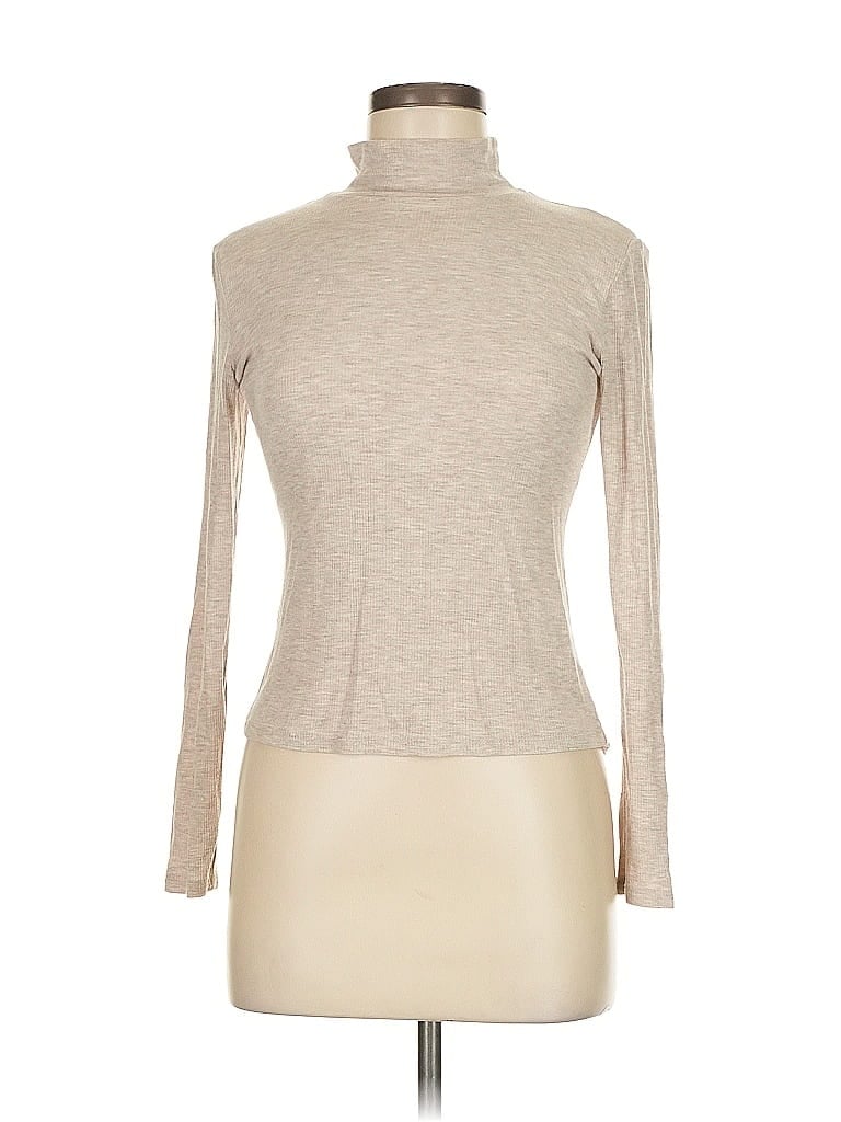 Modern Citizen Tan Long Sleeve Turtleneck Size M - photo 1