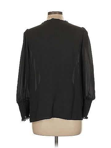 Aqua Long Sleeve Blouse (view 2)