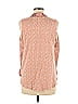 Left Coast by Dolan 100% Polyester Orange Sleeveless Blouse Size M - photo 3