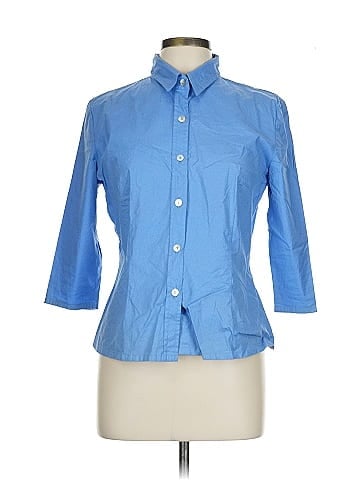 Streetwear 3/4 Sleeve Button-Down Shirt (view 1)