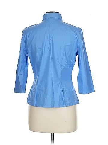 Streetwear 3/4 Sleeve Button-Down Shirt (view 2)