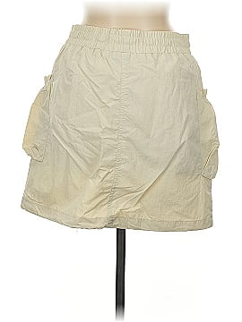 Athleta Solid Ivory Casual Skirt Size 6 (tall)