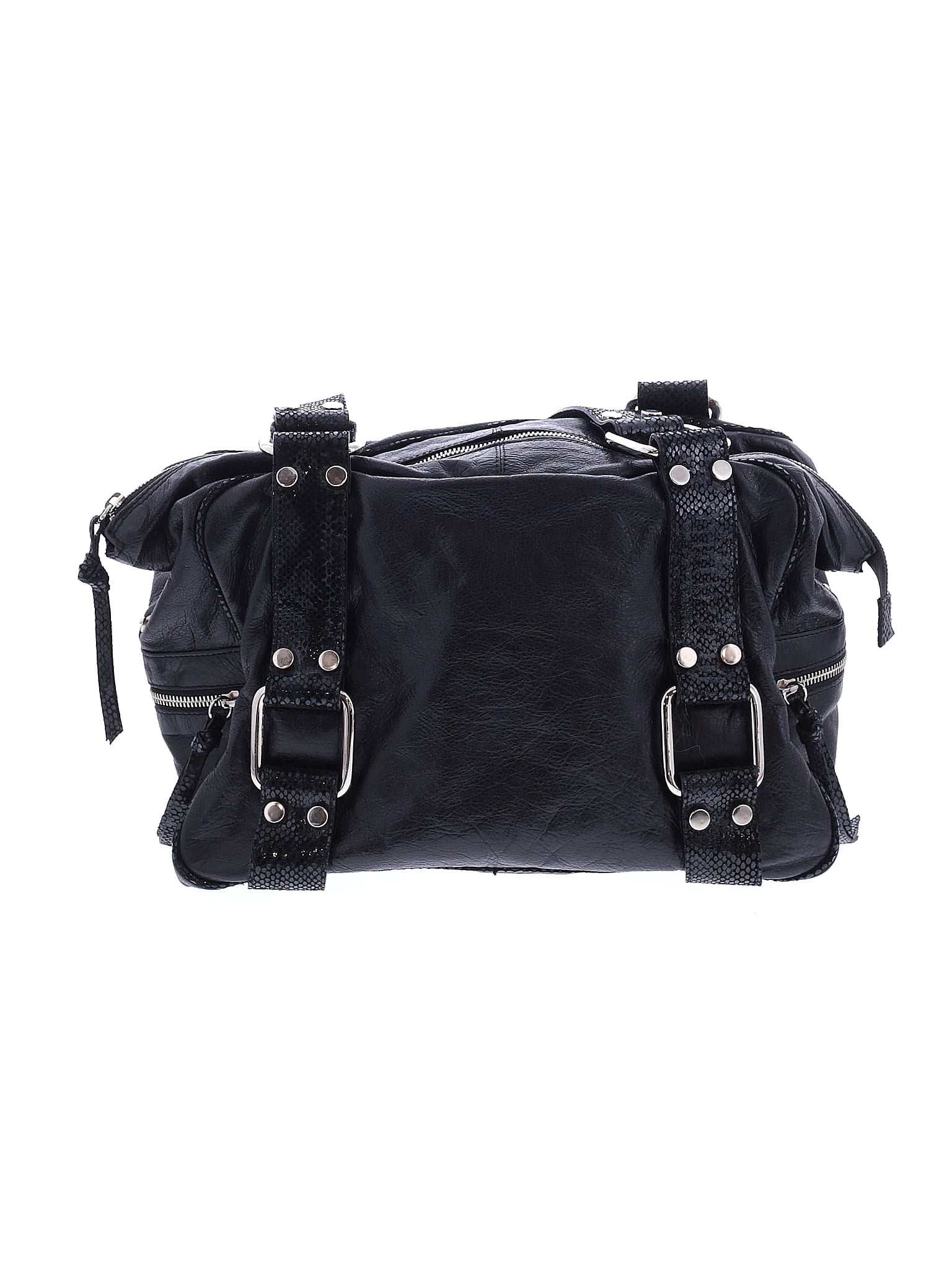 Doncaster Collection 100% Leather Black Leather Shoulder Bag One size