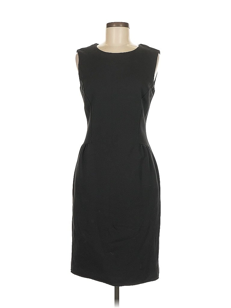 Piazza Sempione Solid Black Cocktail Dress Size EU (IT) 44 / US 8 - photo 1