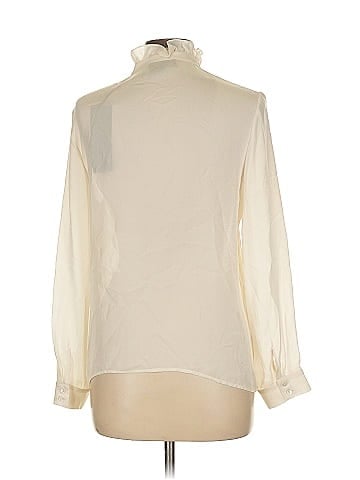 Nili Lotan Long Sleeve Silk Top (view 2)