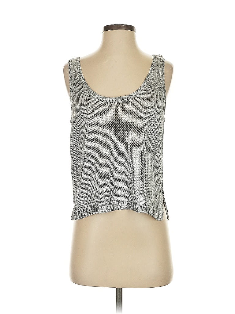 Pre-owned Zara Sweater Vest In Silver