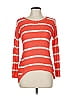 Quinn 100% Acrylic Stripes Orange Pink Pullover Sweater Size M - photo 1