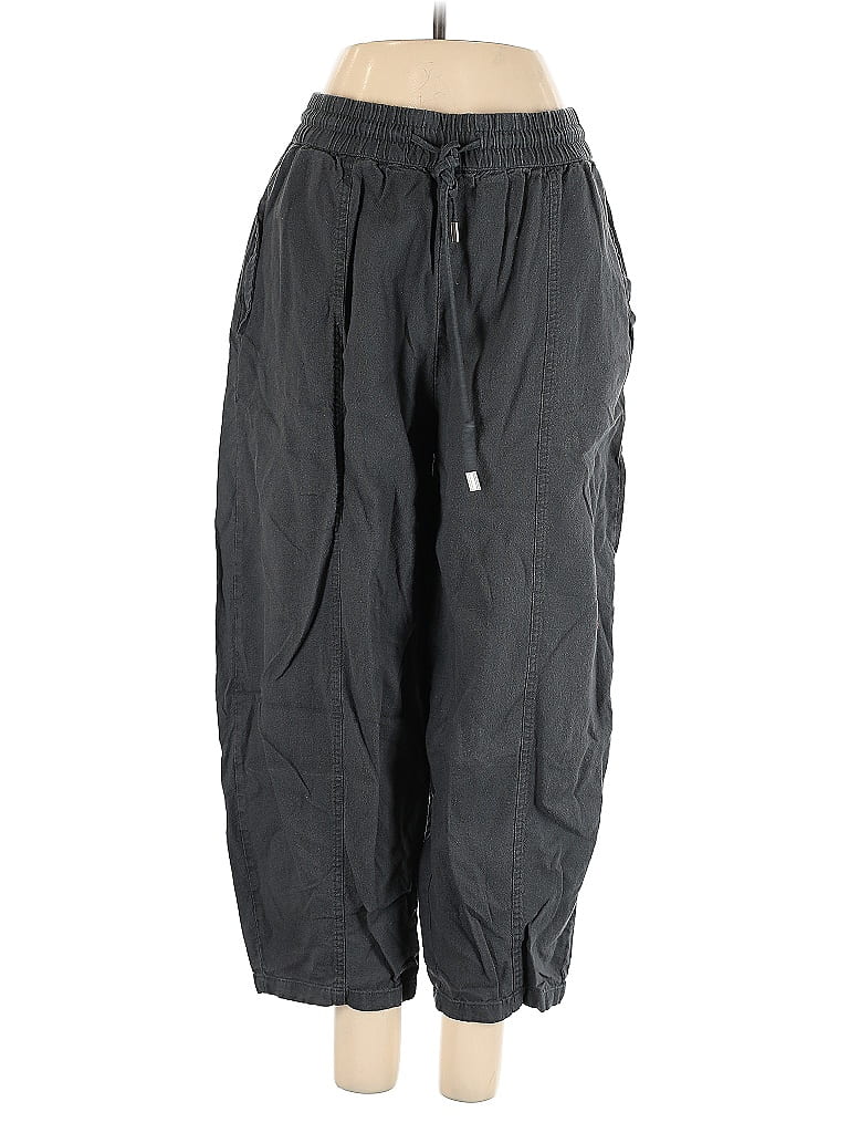 Zara 100% Linen Gray Linen Pants Size M - photo 1