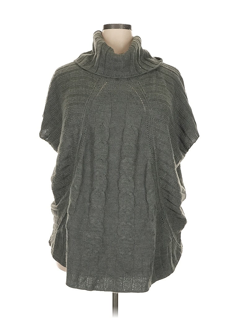 Avenue 100% Acrylic Gray Poncho Size 18 - photo 1
