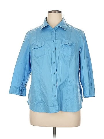 Leyla 3/4 Sleeve Button-Down Shirt (view 1)