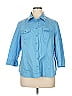 Leyla Blue 3/4 Sleeve Button-Down Shirt Size 1X - photo 1