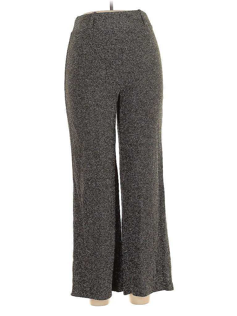 Valentine Chevron-herringbone Gray Gold Dress Pants Size L - photo 1