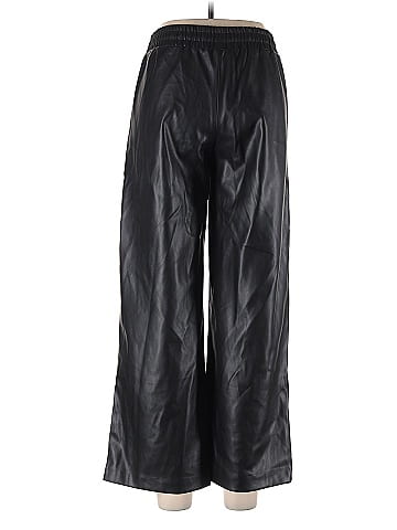 Olivaceous Faux Leather Pants (view 2)