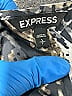 Express 100% Polyester Silver 3/4 Sleeve Blouse Size S - photo 7