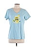 Life Is Good 100% Cotton Blue Short Sleeve T-Shirt Size L - photo 1