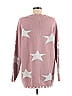 Macaron 100% Acrylic Stars Pink Pullover Sweater Size M - photo 2
